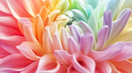 Close-up view of a colorful flower's intricate petals.