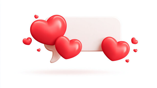 A white matchball with red hearts.