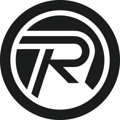Modern minimalist logo design featuring abstract letter r within a circle