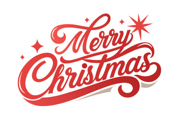 merry christmas lettering typography 