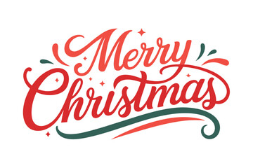 merry christmas lettering typography 