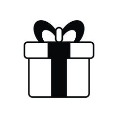 Gift Box Icon vector stock illustration