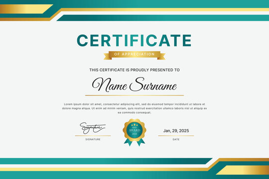 Certificate Template Design