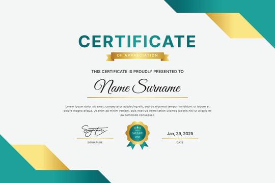Certificate Template Design