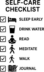 Minimal Therapy & Support Symbols – B&W Awareness Icons