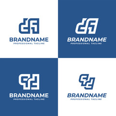 Obraz premium Letters DQ QD Monogram Logo, suitable for any initials brand