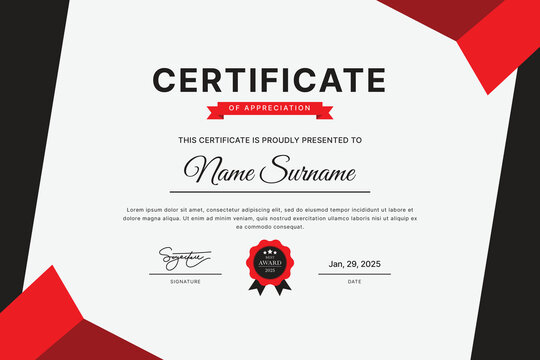 Certificate Template Design