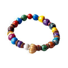 Obraz premium Playful Anklet with an Array of Oversized Mu Isolated on Transparent Background