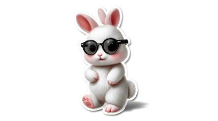 chocolate bunny with a big smile