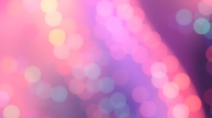 Soft Dreamy Abstract Background with Bokeh Lights in Pink Purple and Teal Colors