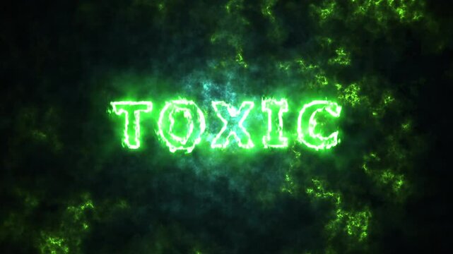 Tocix text animation asset visual digital dark background