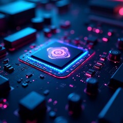 close up of a circuit board