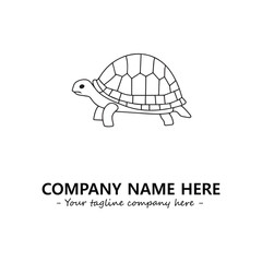 Turtle logo design vector illustration