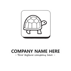 Turtle logo design vector illustration