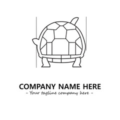 Turtle logo design vector illustration