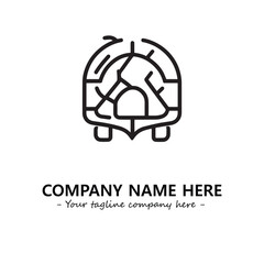 Turtle logo design vector illustration
