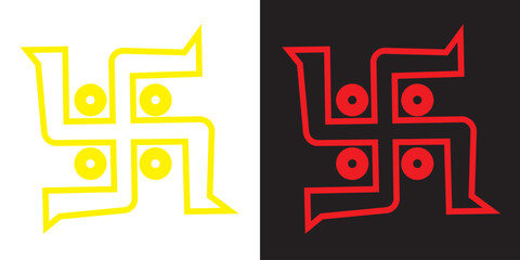 Swastika  icon. Swastika symbol art. Spiritual Hindu Symbol, Swastika vector  Design. EPS 10 /AI