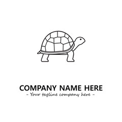 Turtle logo design vector illustration