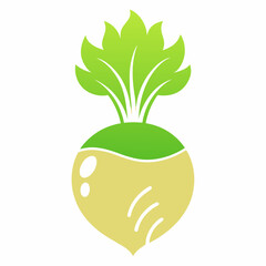 Celeriac icon on white background 