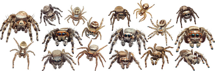 spider watercolor clipart