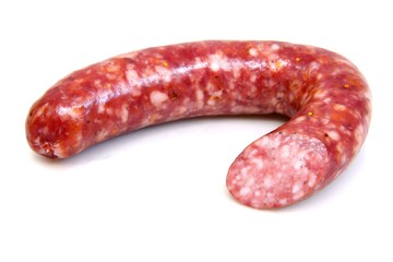 Sausage isolated close up tasty meat