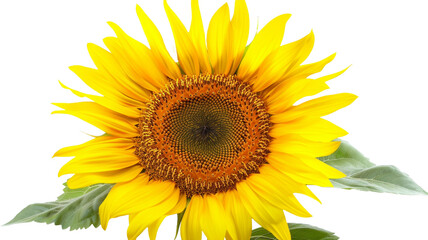 Fototapeta premium Sunflower flower on white background. 