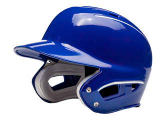 Blue baseball helmet