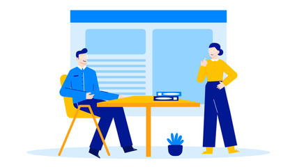 Two people at a table with plant. Suitable for home decor, interior design, lifestyle, and social gatherings concepts.