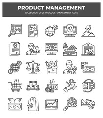 Product Management Icons: A Collection of 25 Essential Business Icons