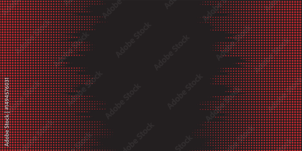 Aufkleber abstract speed lines style red color halftone banner design template. vector illustration.