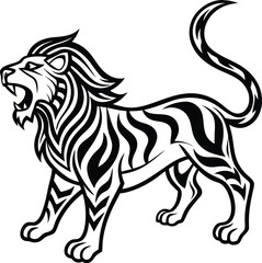Lion head line art, lion head silhouette, lion clip art