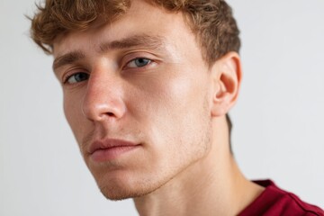 Obraz premium A freelancer in studio lighting, natural light professional photo on white background