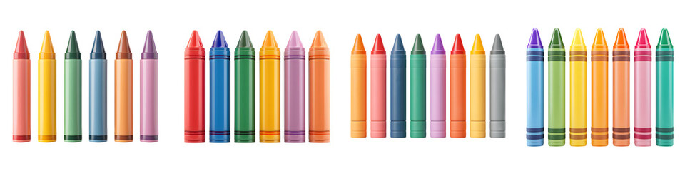 Vibrant collection of colorful art supplies