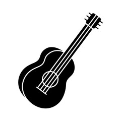 Fototapeta premium Guitar Icon Glyph