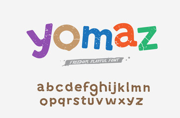 Original retro alphabet, creative characters set. vintage stylish typography