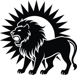 Lion head line art, lion head silhouette, lion clip art