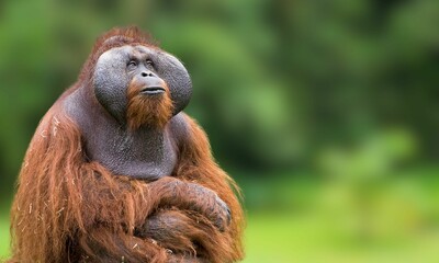 Critically Endangered Tapanuli Orangutan in Sumatra Rainforest © KEERIWALAGAMAGE