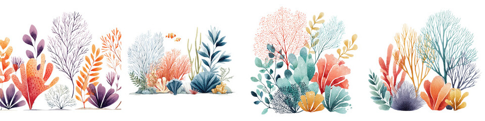 Autumn foliage and plant life composition