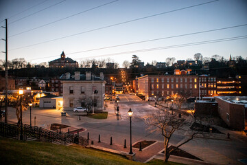 Night in Downtown Galena Illinois 