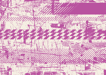 Obraz premium Glitch distorted geometric shape . Noise destroyed logo . Trendy defect error shapes . Glitched frame .Grunge textured . Distressed effect .Vector shapes with a halftone dots screen print texture.
