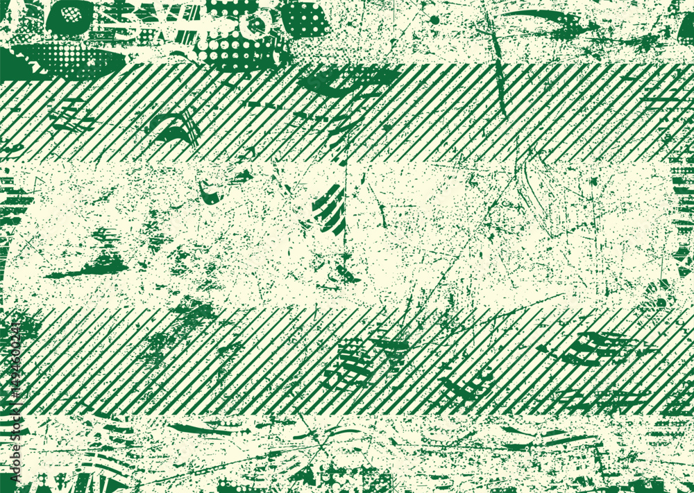 Poster Glitch distorted geometric shape . Noise destroyed logo . Trendy defect error shapes . Glitched frame .Grunge textured . Distressed effect .Vector shapes with a halftone dots screen print texture.