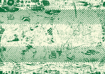 Glitch distorted geometric shape . Noise destroyed logo . Trendy defect error shapes . Glitched frame .Grunge textured . Distressed effect .Vector shapes with a halftone dots screen print texture.