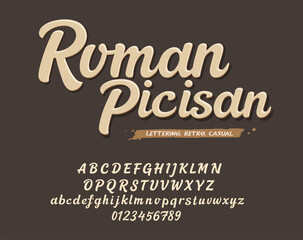 Elegant Font Uppercase Lowercase. Classic Lettering Minimal Fashion Designs. Typography modern serif fonts regular decorative vintage concept. vector illustration