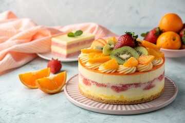 orange cake transparent background