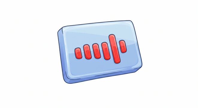 Sound wave icon button design