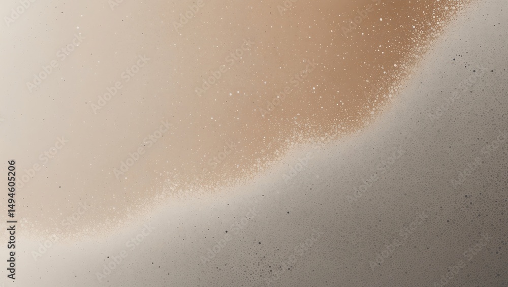 Poster abstract beige and grey textured background with gradient and subtle sparkles