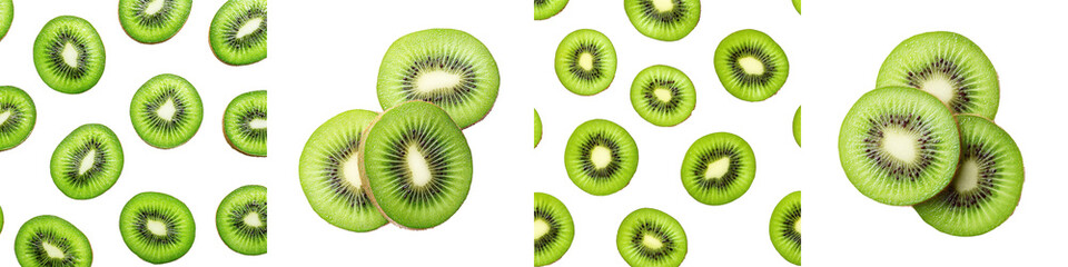 Fototapeta premium Sliced fresh organic kiwi fruit