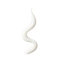 Obraz premium Swirl of White Cream or Lotion with Subtle Sparkle