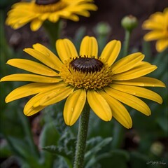 Yellow daisy flower