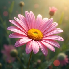 Pink daisy flower